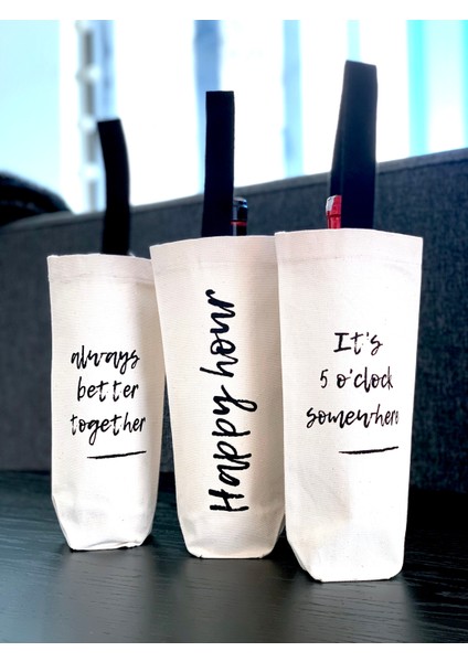 Şarap Şişesi Taşıma Çantası - Doğal Kumaş - Termos Çantası - Hediyelik Şarap Torbası modelleri