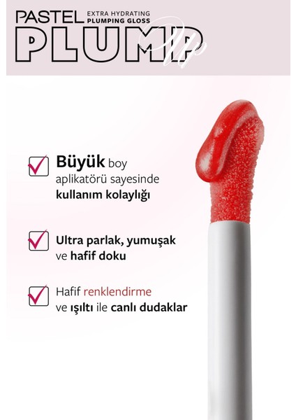 Plump Up Extra Hydrating Plumping Gloss - Dolgunlaştıran Dudak Parlatıcısı 209 Red Velvet