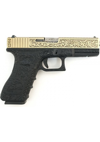 We Aırsoft G17 Glock 17 Etched Ivory Bronze Se Gravürlü Glock Airsoft Tabanca