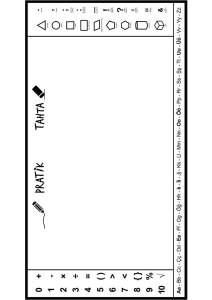 Pratik Tahta, Yüzeye Zarar Vermeyen Akıllı Kağıt, Yazı Tahtası, Yeri Değiştirilebilir, Taşınabilir fiyatları