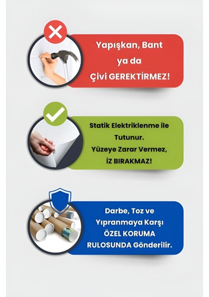 Pratik Tahta, Yüzeye Zarar Vermeyen Akıllı Kağıt, Yazı Tahtası, Yeri Değiştirilebilir, Taşınabilir indirimleri