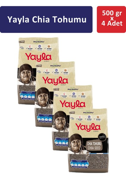 Chıa Tohumu 500 gr x 4 Adet