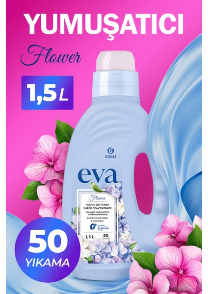 Eva Extra Konsantre Çamaşır Yumuşatıcısı Meyvemsi Çiçeksi 1500 ml 50 Yıkama