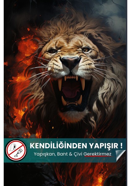 Aslan Duvar Posteri, Yüksek Çözünürlüklü Baskı Poster, Önerisi, Poster