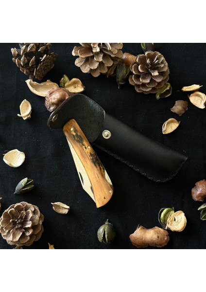 El Yapımı Geyik Boynuzundan Çelik Çakı SRM1012 fırsatları