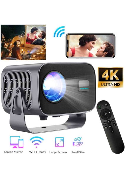 Hx Apl A1 Full Hd 200 Inch Yansıtma Android Taşınabilir Projeksiyon Cihazı