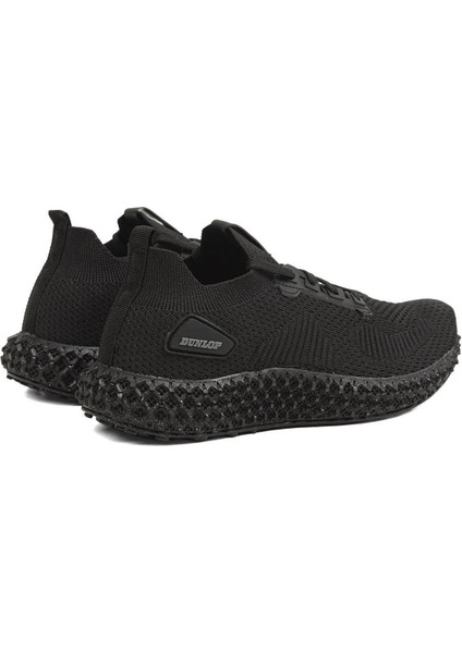 Orthopedix 1855 Siyah Anatomik Fileli Kumaş Erkek Bağcıklı Sneaker Spor Ayakkabı