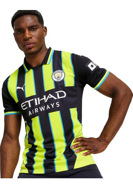 Manchester City Away Erkek Mavi Futbol Forma 77508602