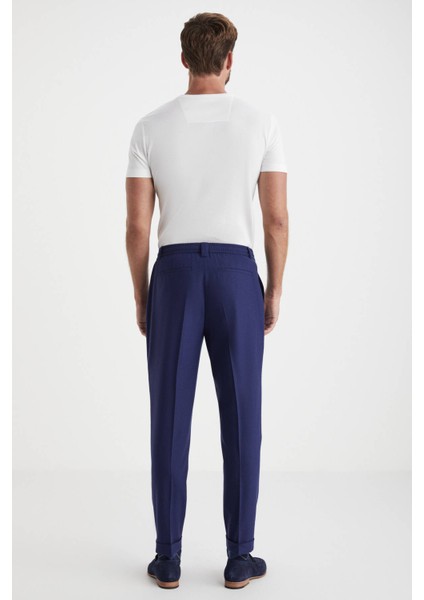 Beli Lastikli Lacivert Yün Jogger Flanel Pantolon modelleri