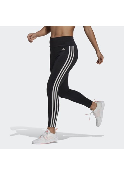 Designed To Move High-Rise 3-Stripes 7/8 Kadın Siyah Tayt (GL4040)