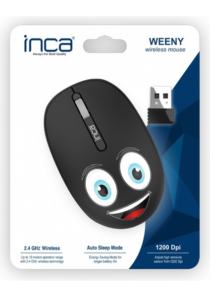 Weeny IWM-245RB Desing 3D Wireless Mouse- Siyah