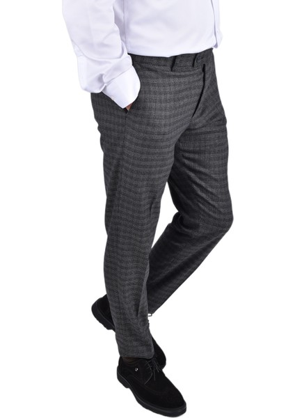 RGS-4548 Likralı Slimfit Desenli Pantolon/siyah/44 modelleri