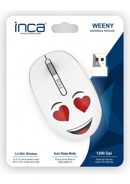 Weeny IWM-245RB Desing 3D Wireless Mouse- Beyaz