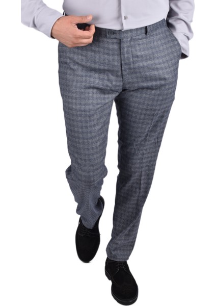 RGS-4548 Likralı Slimfit Desenli Pantolon/lacivert/42 modelleri