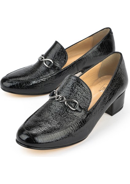Kadın Deri Topuklu Ayakkabı 1431030Z16072 Siyah indirimleri