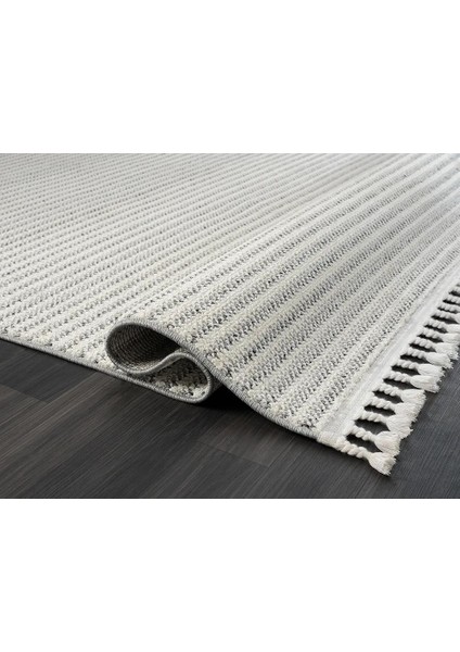 Wool WL002A Bej Sisal Bukle Dekoratif Kabartmalı Tozsuz Salon Halısı Koridor