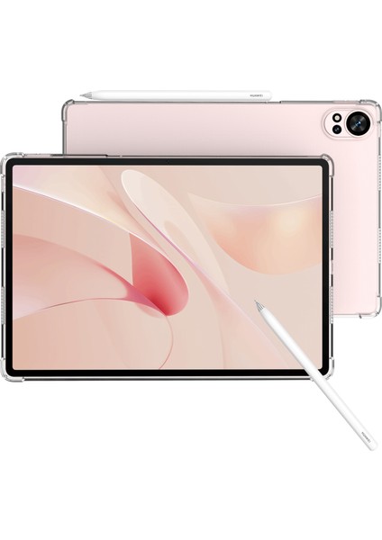 Huawei Matepad Air 12 (2024) Dört Köşeli Darbeye Dayanıklı Şeffaf Tablet Tpu Kapak (Yurt Dışından)