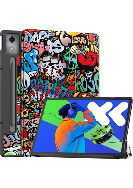 Lenovo Xiaoxin Pad Pro 12.7 Inç Deri Stand Tablet Kapağı (Yurt Dışından)