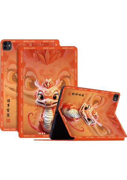 iPad Pro 11 (2024) Pu Deri Standlı Tablet Kılıfı (Yurt Dışından)