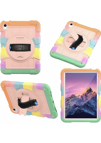 iPad Air 11 (2024) Kickstand Kılıf Pc+Tpu Omuz Askılı Tablet Kılıfı (Yurt Dışından) fırsatları