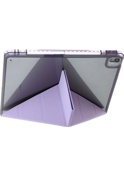 iPad Air 13 (2024) Pu Deri Origami Standı Şeffaf Tablet Kapağı (Yurt Dışından) modelleri