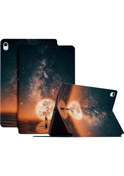 iPad Air 11 (2024) / iPad Air (2022) / (2020) Standlı Deri Tablet Kılıfı (Yurt Dışından)