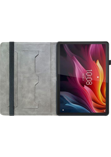 Lenovo Tab K11 Plus Standı Kılıf Kart Yuvaları Pu Deri Tablet Kapağı (Yurt Dışından)