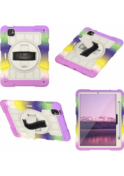 iPad Pro 11 (2024) Kickstand Kılıf Pc+Tpu Omuz Askılı Tablet Kılıfı (Yurt Dışından) fiyatları