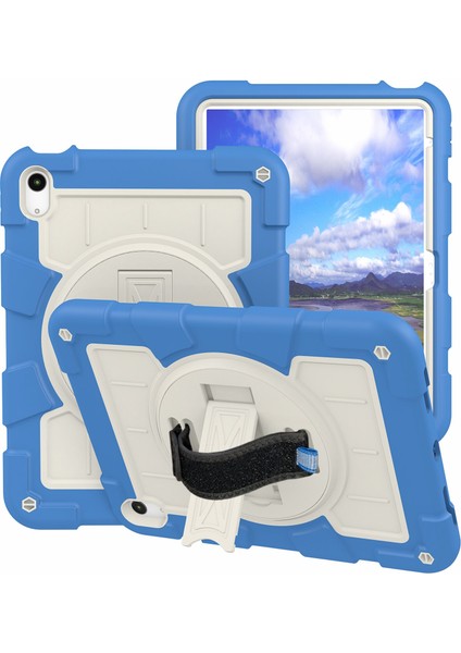 iPad Air 11 (2024) Kickstand Kılıf Pc+Tpu Omuz Askılı Tablet Kılıfı (Yurt Dışından) fiyatları