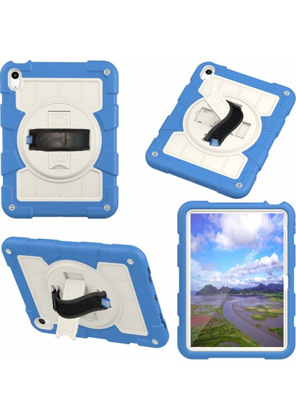 iPad Air 11 (2024) Kickstand Kılıf Pc+Tpu Omuz Askılı Tablet Kılıfı (Yurt Dışından) modelleri