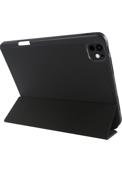 iPad Pro 13 (2024) Koruyucu Üç Katlı Stand Pu Deri Tablet Kılıfı (Yurt Dışından) fırsatları