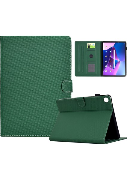 Lenovo Tab M10 Plus (3. Nesil) Tam Koruma Pu Deri Tablet Kılıfı (Yurt Dışından)