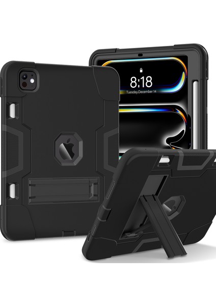 iPad Pro 11 (2024) Robot Stili Silikon + Kickstand'lı Pc Tablet Kılıfı (Yurt Dışından) fiyatları