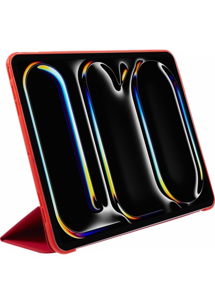 iPad Pro 13 (2024) Üç Katlı Stand Deri Tablet Kılıfı (Yurt Dışından) fırsatları