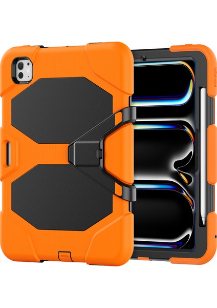 iPad Pro 11 (2024) Pc+Silikon Kickstand Tablet Kılıfı (Yurt Dışından) fiyatları