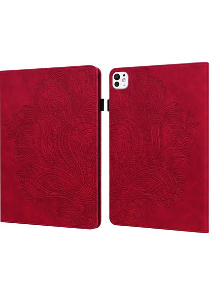 iPad Pro 11 (2024) Kart Tutucu Pu Deri Standlı Tablet Kapağı (Yurt Dışından)