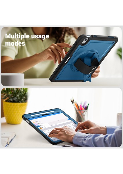iPad Air 11 (2024) Kickstand Pc+Tpu Omuz Askılı Tablet Kılıfı (Yurt Dışından) fiyatları