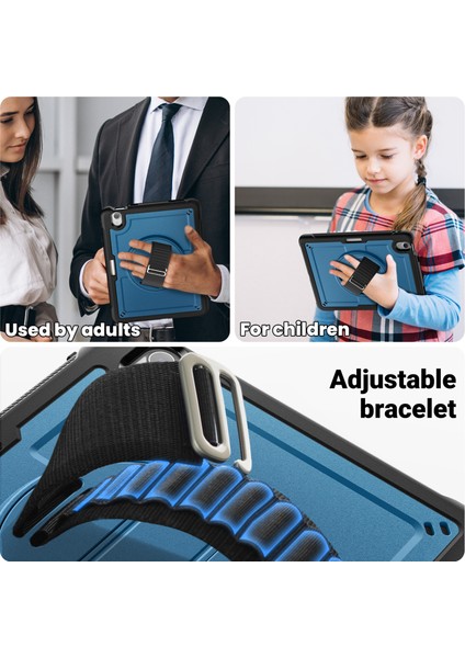 iPad Air 11 (2024) Kickstand Pc+Tpu Omuz Askılı Tablet Kılıfı (Yurt Dışından) fırsatları