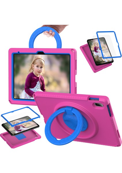iPad 10.9 (2022) / Air 11 (2024) Omuz Askılı Döner Kickstand Tablet Kapağı (Yurt Dışından)