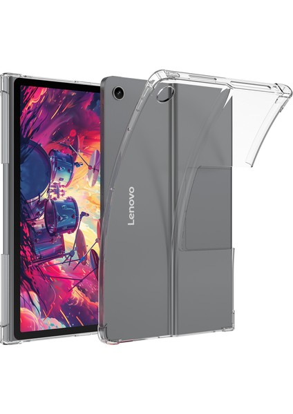 Lenovo Tab Plus Dört Köşe Darbeye Dayanıklı Şeffaf Tablet Tpu Kapak (Yurt Dışından)