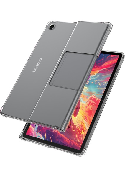 Lenovo Tab Plus Dört Köşe Darbeye Dayanıklı Şeffaf Tablet Tpu Kapak (Yurt Dışından)