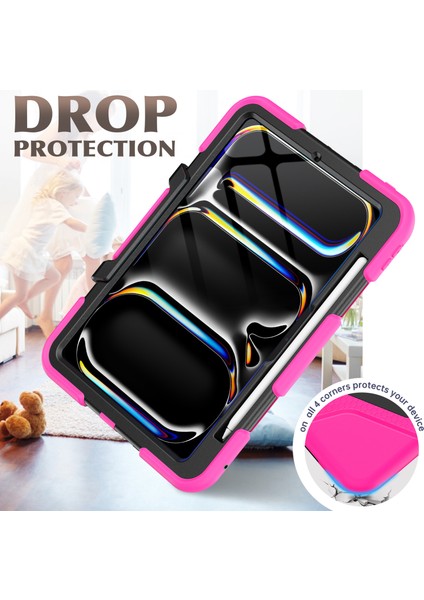 iPad Pro 11 (2024) Pc+Silikon Kickstand Tablet Kılıfı (Yurt Dışından) indirimleri