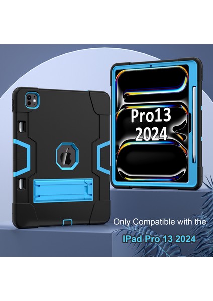iPad Pro 13 (2024) Robot Stili Silikon + Kickstand'lı Pc Tablet Kapağı (Yurt Dışından) fiyatları