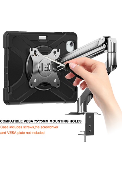 iPad Air 11 (2024) / Air (2022) / (2020) / iPad Pro 11 (2022) / (2021) Kickstand Pc+Silikon Tablet Kılıfı (Yurt Dışından) modelleri