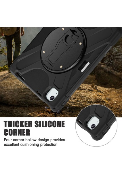 iPad Air 11 (2024) / Air (2022) / (2020) / iPad Pro 11 (2022) / (2021) Kickstand Pc+Silikon Tablet Kılıfı (Yurt Dışından) indirimleri