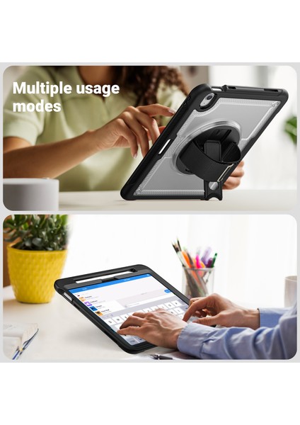 iPad Air 11 (2024) Isı Dağıtımı Pc+Tpu Tablet Kapağı Kickstand (Yurt Dışından)