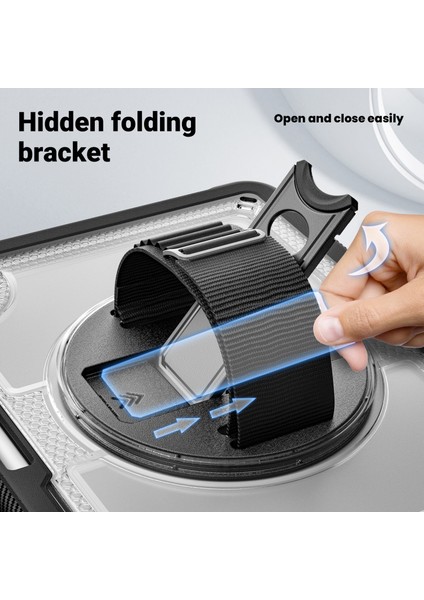 iPad Air 11 (2024) Isı Dağıtımı Pc+Tpu Tablet Kapağı Kickstand (Yurt Dışından)