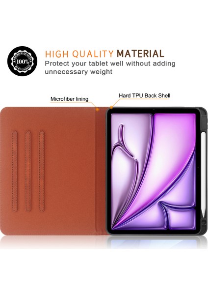 iPad Pro 11 Inç / (2021) / (2022) / Air (2020) / (2022) / Air 11 (2024) Deri Tablet Kılıfı (Yurt Dışından) fiyatları