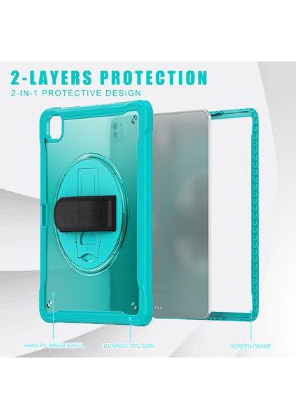 iPad Pro 13 (2024) Kickstand Pc+Tpu+Silikon Tablet Kılıfı ve Döner El Kayışı (Yurt Dışından) indirimleri