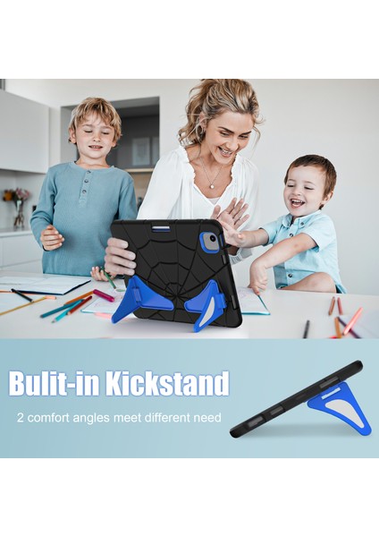 iPad Air 11 (2024) Kickstand Kılıf Silikon+Pc Tablet Kapağı (Yurt Dışından)